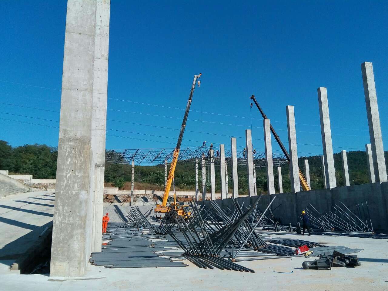 桂林搅拌站网架